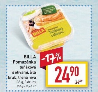 Tuňáková pomazánka Billa
