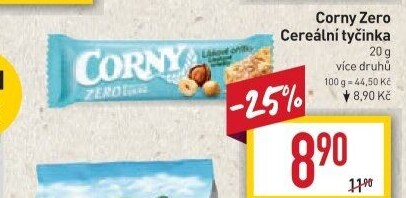 Tyčinka cereální Zero Corny
