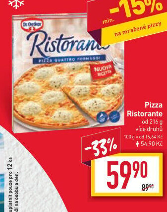 Pizza mražená Ristorante Dr. Oetker