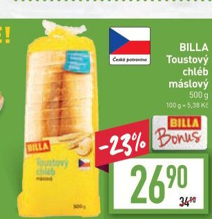 Toustový chléb Billa