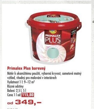 Interiérová barva Primalex Plus
