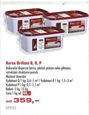 Interiérová dekorační barva Brillant HET