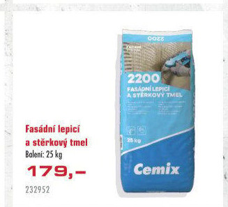 Lepící a štěrkovací tmel Cemix