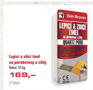 Lepicí a zdicí tmel Quartz Poro Den Braven