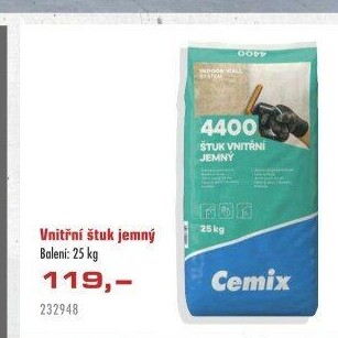 Štuková omítka Cemix
