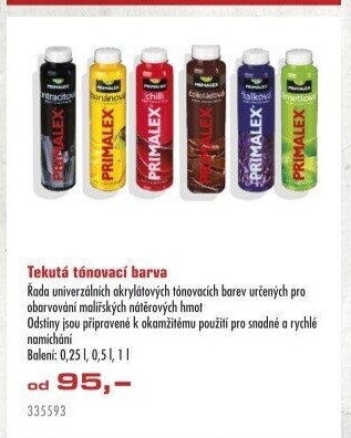 Tónovací barvy Primalex