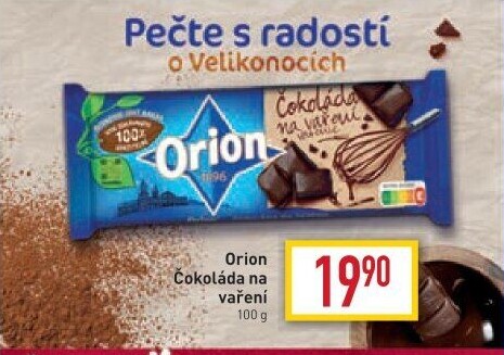 Čokoláda na vaření Orion