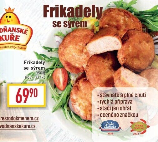 Kuřecí Frikadely Vodňanské kuře