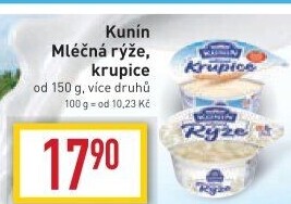 Mléčná rýže Kunín