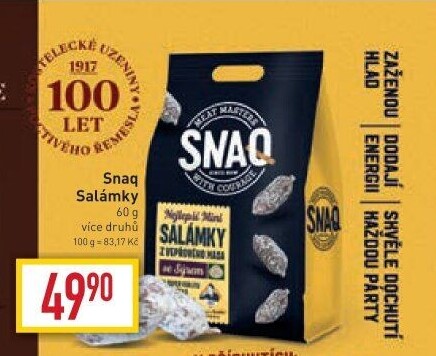 Salámky Snaq Kostelecké uzeniny