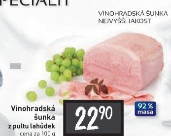 Šunka vinohradská nejvyšší jakosti LE&amp