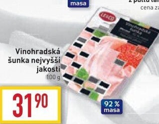 Šunka vinohradská nejvyšší jakosti LE&amp