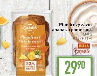 Závin plundrový s náplní Odkolek