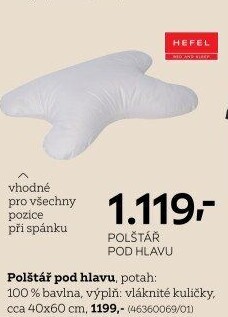 polštář pod hlavu