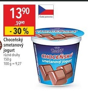 Jogurt smetanový ochucený Choceňský