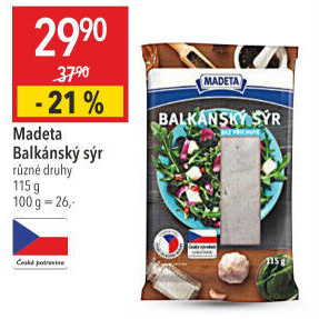 Balkánský sýr Madeta