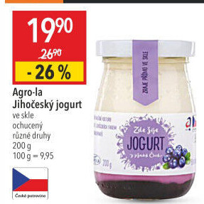 Jogurt ochucený jihočeský Agro-La