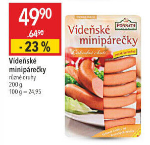 Minipárečky vídeňské Ponnath