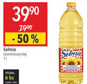 Slunečnicový olej Solmio