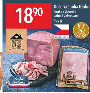 Šunka dušená výběrová Globus