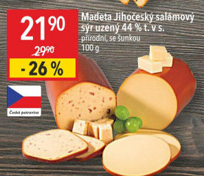 Sýr uzený salámový Jihočeský Madeta