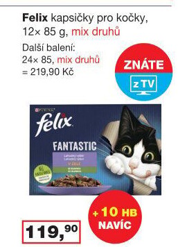 Kapsičky pro kočky Felix Purina