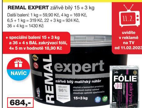 Malířský nátěr Expert Remal