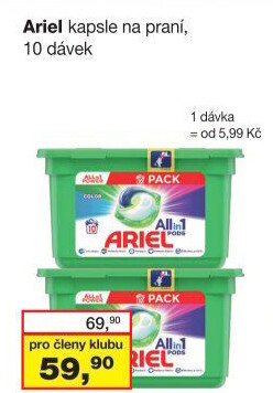 Prací kapsle Ariel