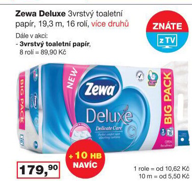 Toaletní papír 3vrstvý Deluxe Zewa