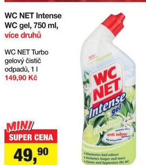 Čistič WC gelový Intense WC Net
