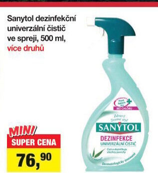 Dezinfekční univerzální čistič ve spreji Sanytol