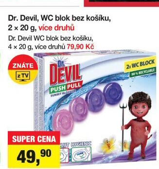 WC blok bodový Push Pull Dr. Devil