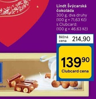 Čokoláda Premium Lindt