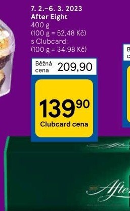 Čokoládové plátky Nestlé After Eight