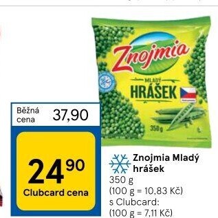 Hrášek mražený Znojmia