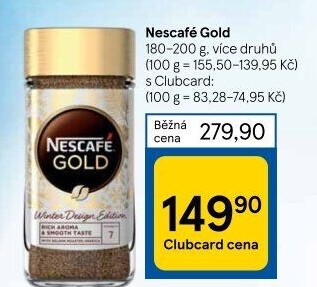 Instantní kávy Nescafé Gold