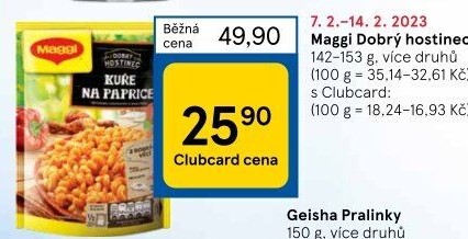Jídla instantní Dobrý hostinec Maggi