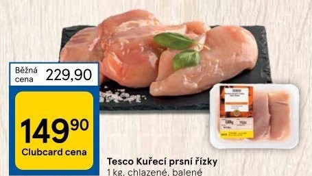 Kuřecí prsní řízky Tesco