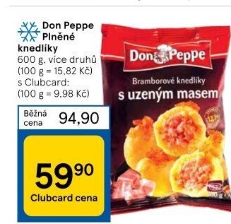 Plněné knedlíky mražené Don Peppe