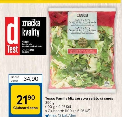 Salát Family mix Tesco