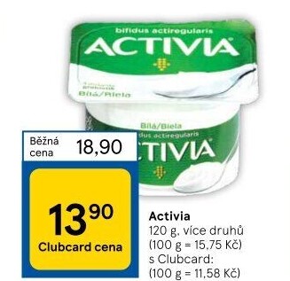 Bílý jogurt Activia Danone
