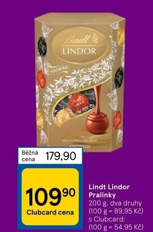 Bonboniéra Pralinky Lindor Lindt