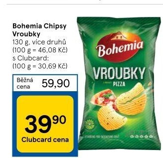 Chipsy Vroubky Bohemia Chips