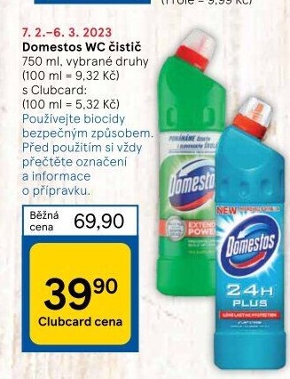 Čistič WC gelový Domestos