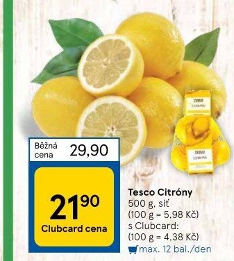 Citrony Tesco