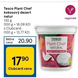 Dezert veganský Tesco Plant Chef