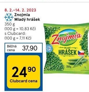 Hrášek mražený Znojmia