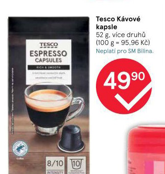 Kávové kapsle Tesco