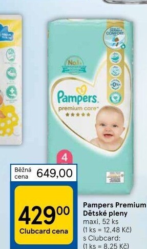 Pleny dětské Pampers Premium Care