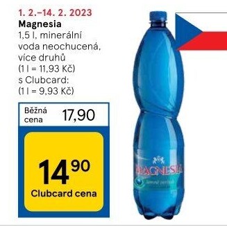 Přírodní voda Magnesia